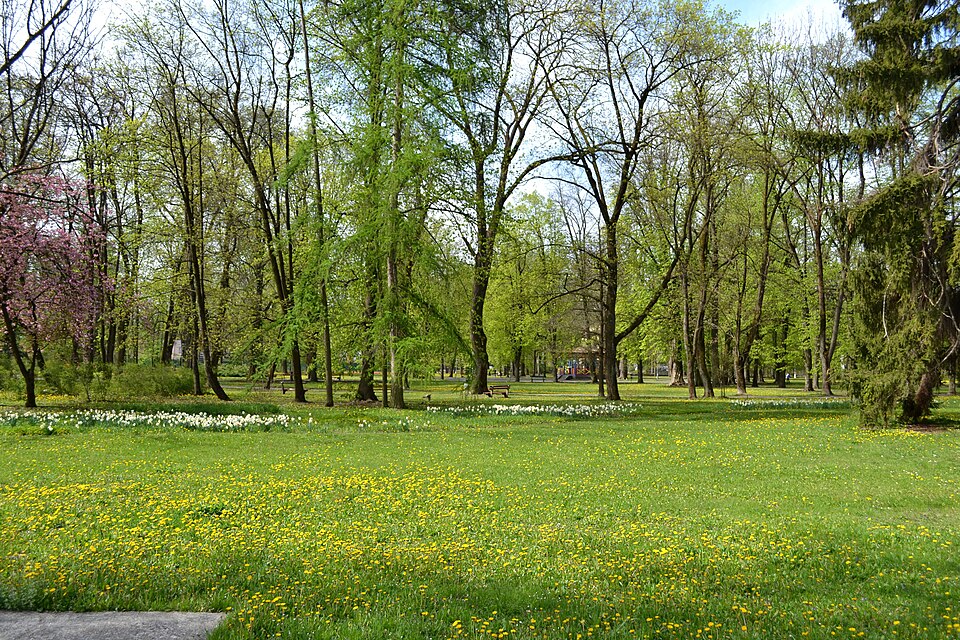Mestský park Banská Bystrica – archívna fotografia